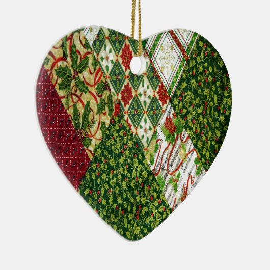 Achtergrond kerstvierkant keramisch ornament (Rechts)