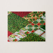 Achtergrond kerstvierkant legpuzzel (Horizontaal)