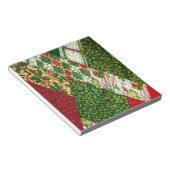 Achtergrond kerstvierkant notitieblok (Schuin)