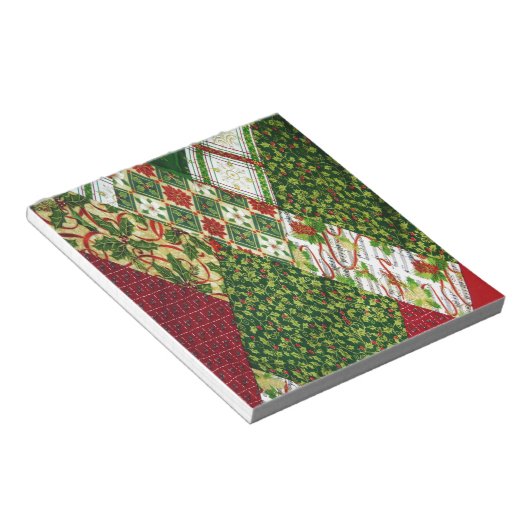 Achtergrond kerstvierkant notitieblok (Schuin)