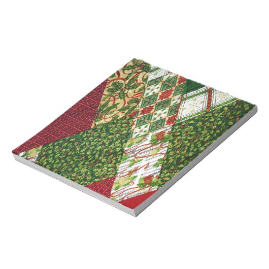 Achtergrond kerstvierkant notitieblok (Linkerzijde)