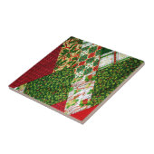 Achtergrond kerstvierkant tegeltje (Zijkant)