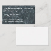 Achtergrond keukenverwijderingsstone visitekaartje (Voorkant / Achterkant)