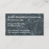 Achtergrond keukenverwijderingsstone visitekaartje (Voorkant)