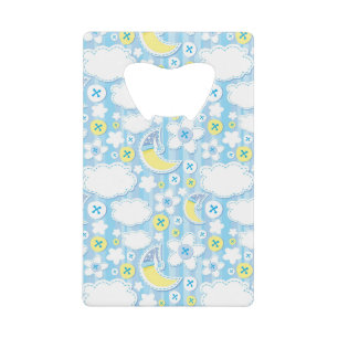 Achtergrond kind creditkaart flessenopener