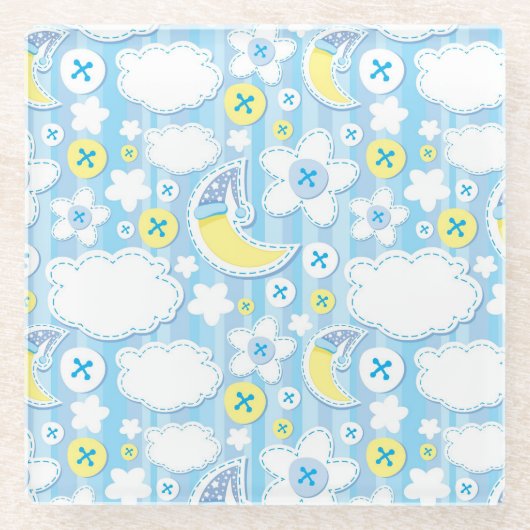 Achtergrond kind glazen onderzetter (Voorkant)