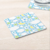 Achtergrond kind kartonnen onderzetters (Schuin)