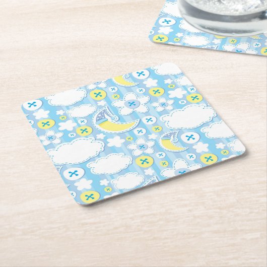 Achtergrond kind kartonnen onderzetters (Schuin)