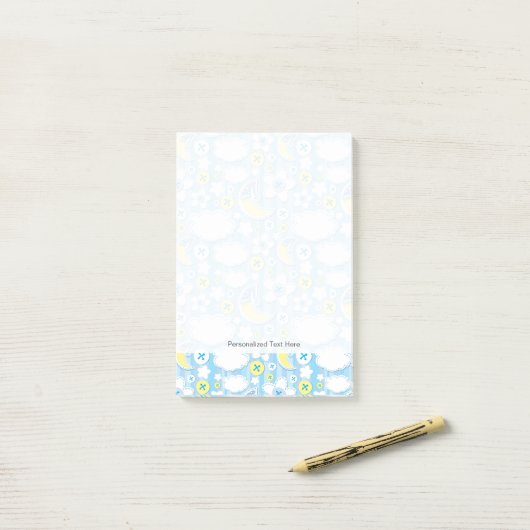 Achtergrond kind post-it® notes (Op bureau)