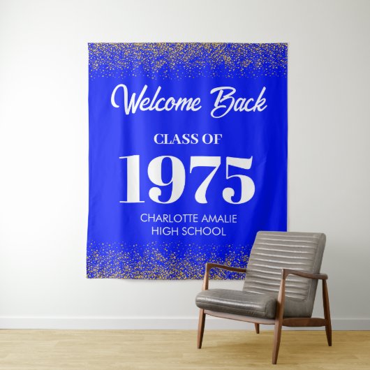 Achtergrond klassenreünie wandkleed (In situ)