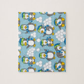 Achtergrond kleine pinguïns legpuzzel (Verticaal)