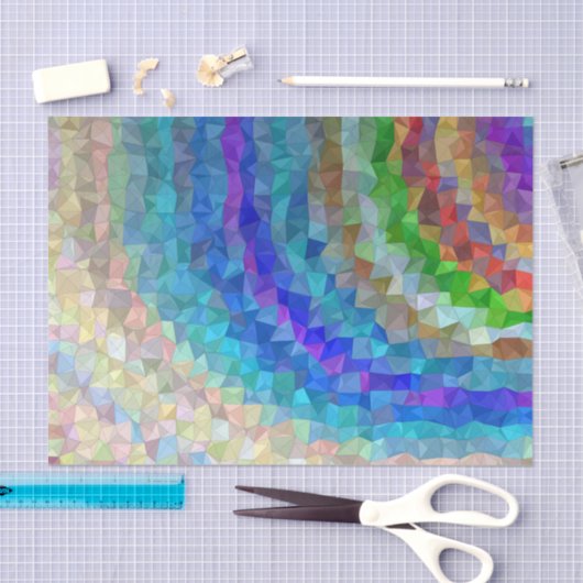 Achtergrond kleurig abstract ontwerp tissuepapier (Craft)