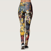 Achtergrond kleurig corncostume leggings (Achterkant)