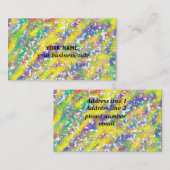 Achtergrond kleurig gesmolten wasgoed visitekaartje (Voorkant / Achterkant)