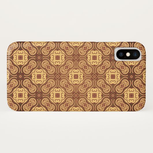 Achtergrond kleurig retropatroon Case-Mate iPhone case (Achterkant (horizontaal))