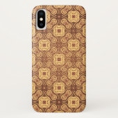 Achtergrond kleurig retropatroon Case-Mate iPhone case (Achterkant)