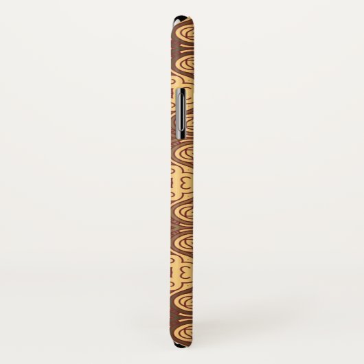 Achtergrond kleurig retropatroon Case-Mate iPhone case (Achterkant / rechts)