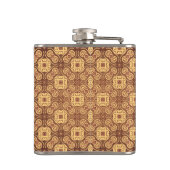 Achtergrond kleurig retropatroon heupfles (Achterkant)