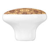 Achtergrond kleurig retropatroon keramische knop (Zijkant)