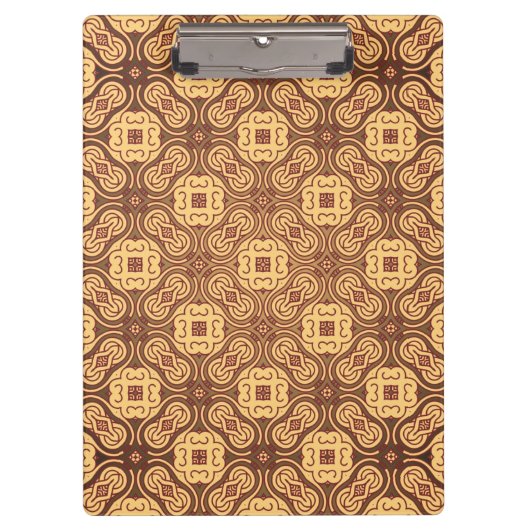 Achtergrond kleurig retropatroon klembord (Voorkant)