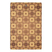 Achtergrond kleurig retropatroon mini klembord (Achterkant)