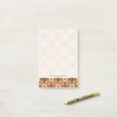 Achtergrond kleurig retropatroon post-it® notes (Op bureau)