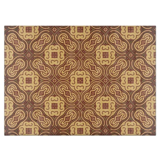 Achtergrond kleurig retropatroon snijplank (Voorkant)