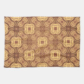 Achtergrond kleurig retropatroon theedoek (Horizontaal)