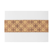 Achtergrond kleurig retropatroon uitnodigingen wikkel (Achterkant Voorbeeld)