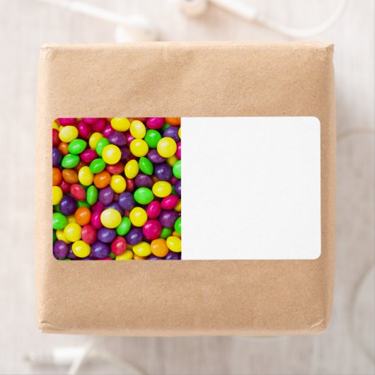 Achtergrond kleurig snoep etiket (Insitu)