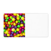 Achtergrond kleurig snoep etiket (Voorkant)