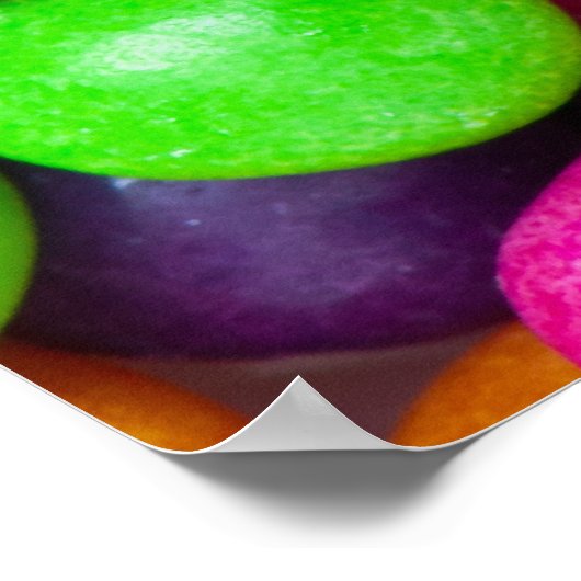 Achtergrond kleurig snoep poster (Hoek)