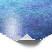 Achtergrond kleurrijke blauwe Paarse Waterverf Foto Afdruk (Hoek)