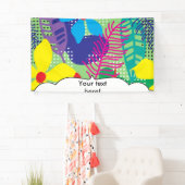 Achtergrond kleurrijke bloemen spandoek (Insitu)