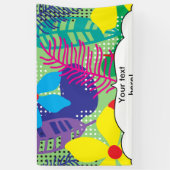 Achtergrond kleurrijke bloemen spandoek (Verticaal)