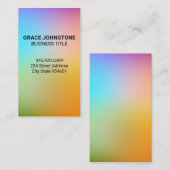 Achtergrond kleurrijke gradiënten visitekaartje (Voorkant / Achterkant)