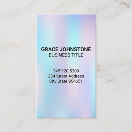 Achtergrond kleurrijke gradiënten visitekaartje (Voorkant)
