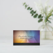 Achtergrond kleurrijke veelhoek visitekaartje (Staand voorkant)