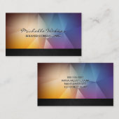 Achtergrond kleurrijke veelhoek visitekaartje (Voorkant / Achterkant)