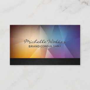 Achtergrond kleurrijke veelhoek visitekaartje