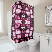 Achtergrond kleurverf. Aquarelle Art. Vloeibare in Douchegordijn (In situ)