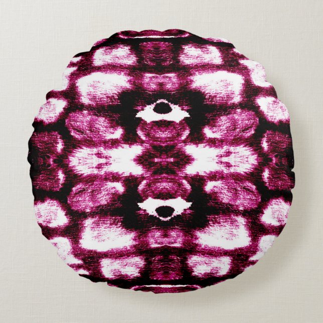 Achtergrond kleurverf. Aquarelle Art. Vloeibare in Rond Kussen (Voorkant)