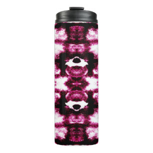 Achtergrond kleurverf. Aquarelle Art. Vloeibare in Thermosbeker