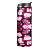 Achtergrond kleurverf. Aquarelle Art. Vloeibare in Thermosbeker (Gedraaid links)