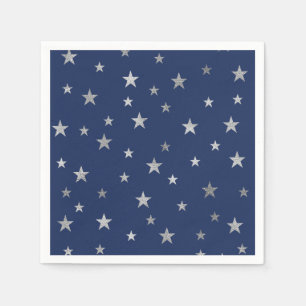 Achtergrond kleurwijziging met Faux Silver Stars Servetten