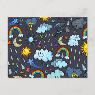 Achtergrond klimaatseizoensgebonden klimaatzone  briefkaart