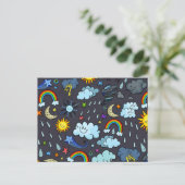 Achtergrond klimaatseizoensgebonden klimaatzone  briefkaart (Staand voorkant)