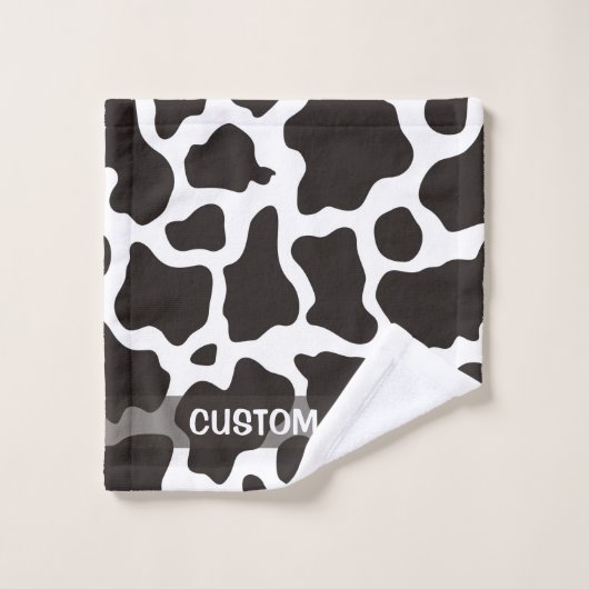 achtergrond koe patroon bad handdoek (Wasdoekje)