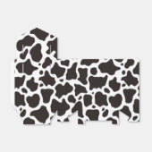 achtergrond koe patroon bedankdoosjes (Uitgevouwen)