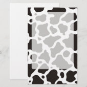 achtergrond koe patroon briefpapier (Voorkant / Achterkant)